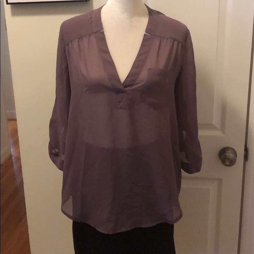 Sheer chiffon like blouse